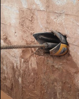 Anclado de muros pantalla